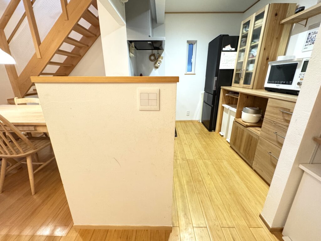 自然素材の家 キッチン
