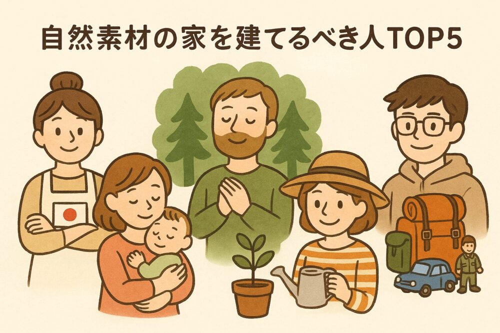自然素材の家を建てるべき人TOP5
