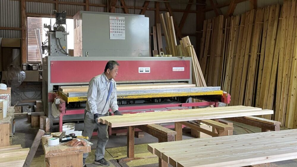 トライウッドの製材